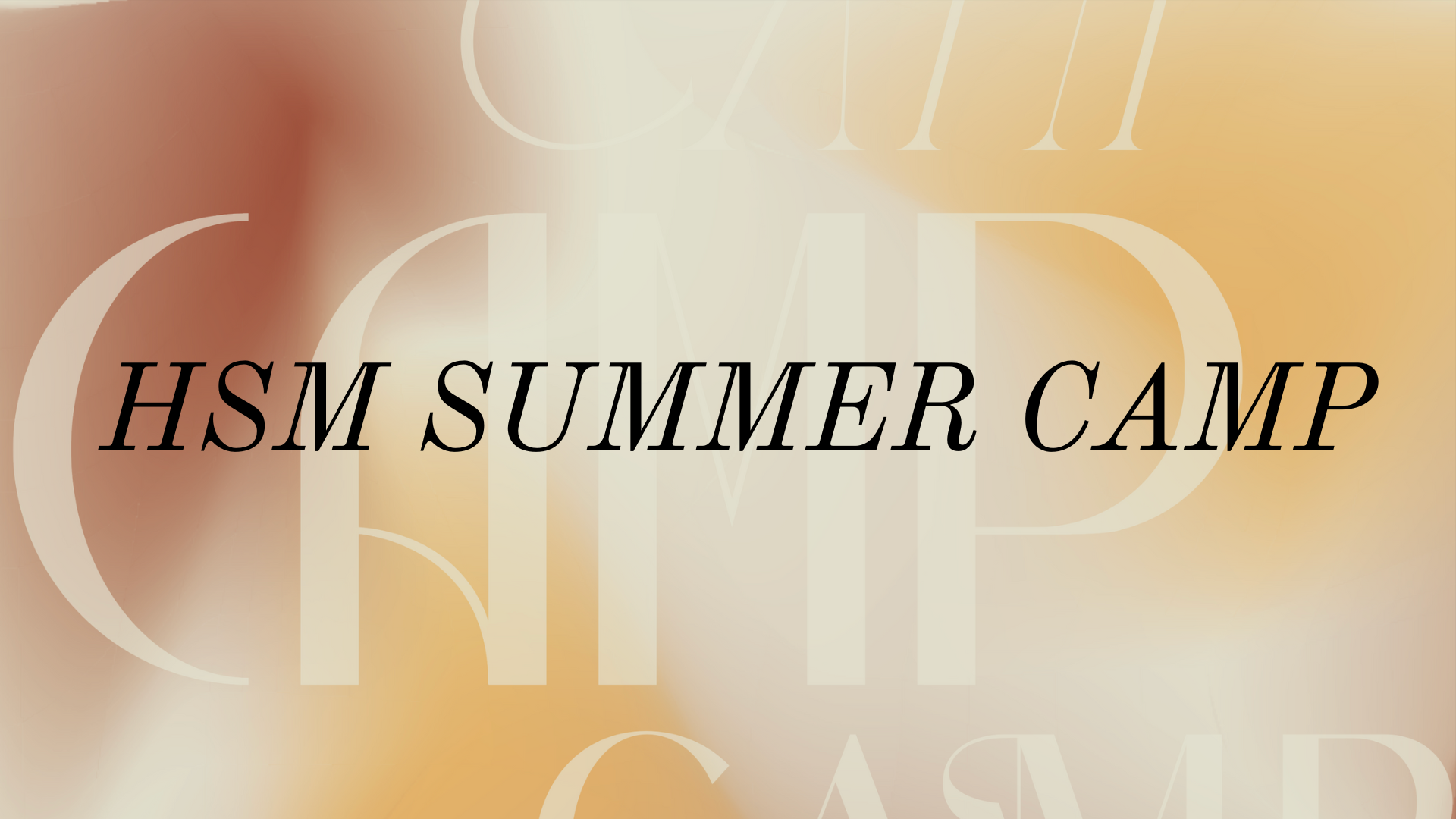 HSM Summer Camp Journey Church Colorado